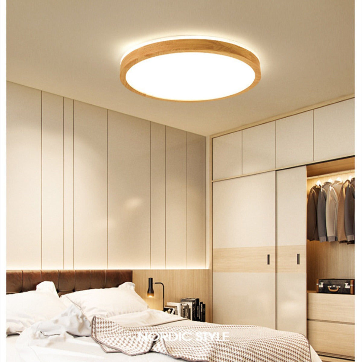 Elion – Moderne Holz-LED-Deckenleuchte