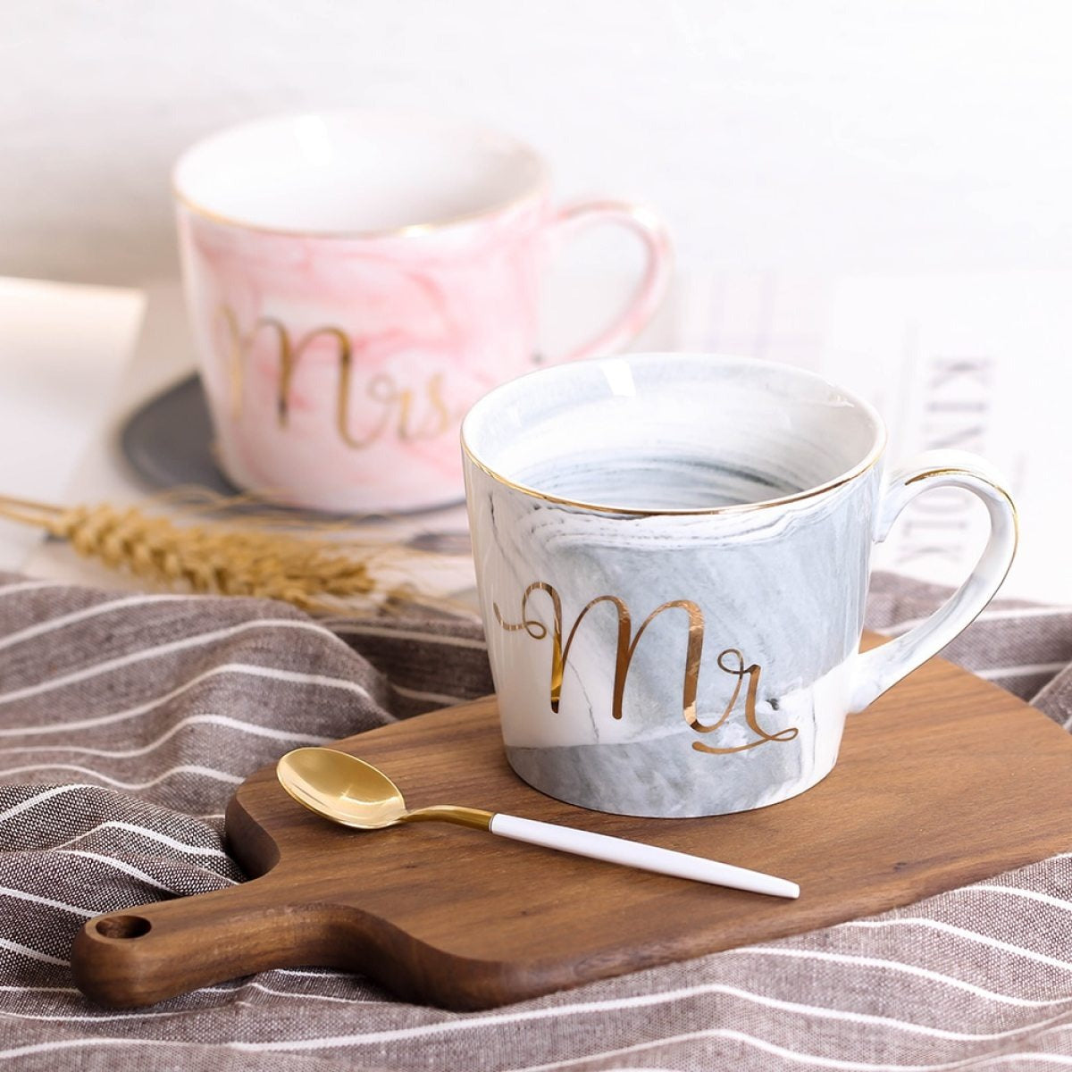 Maris – Nordische Marmorierte Keramiktasse