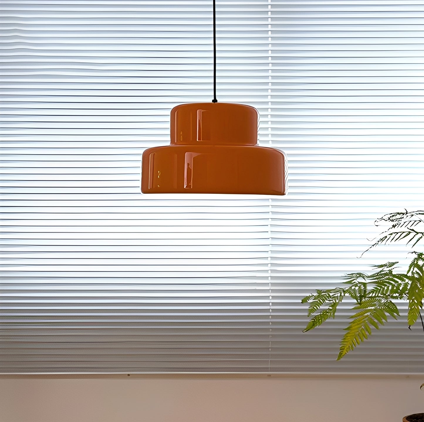 Olenya – Nordische Vintage Orange Pendelleuchte