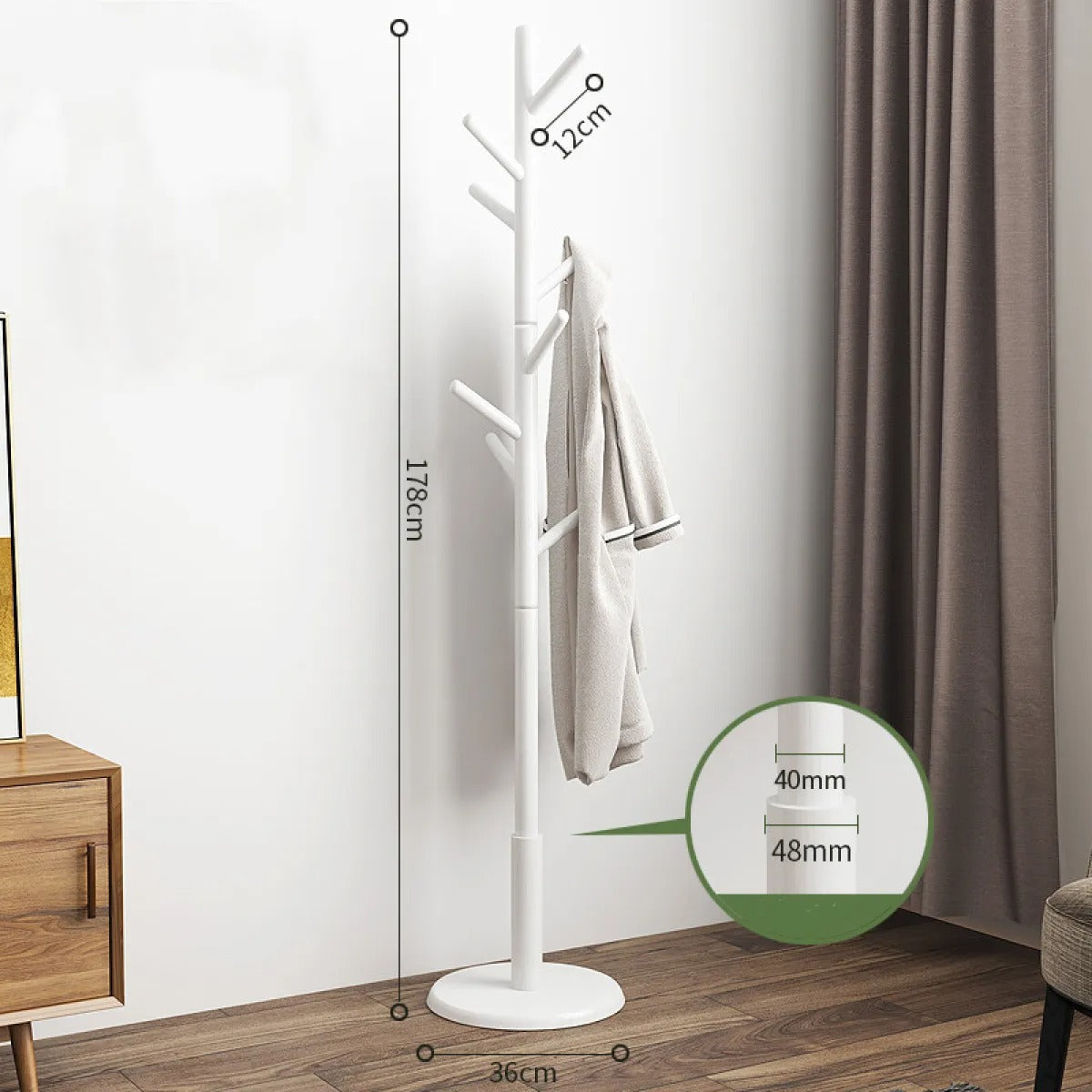 Nord – Freistehende Garderobe