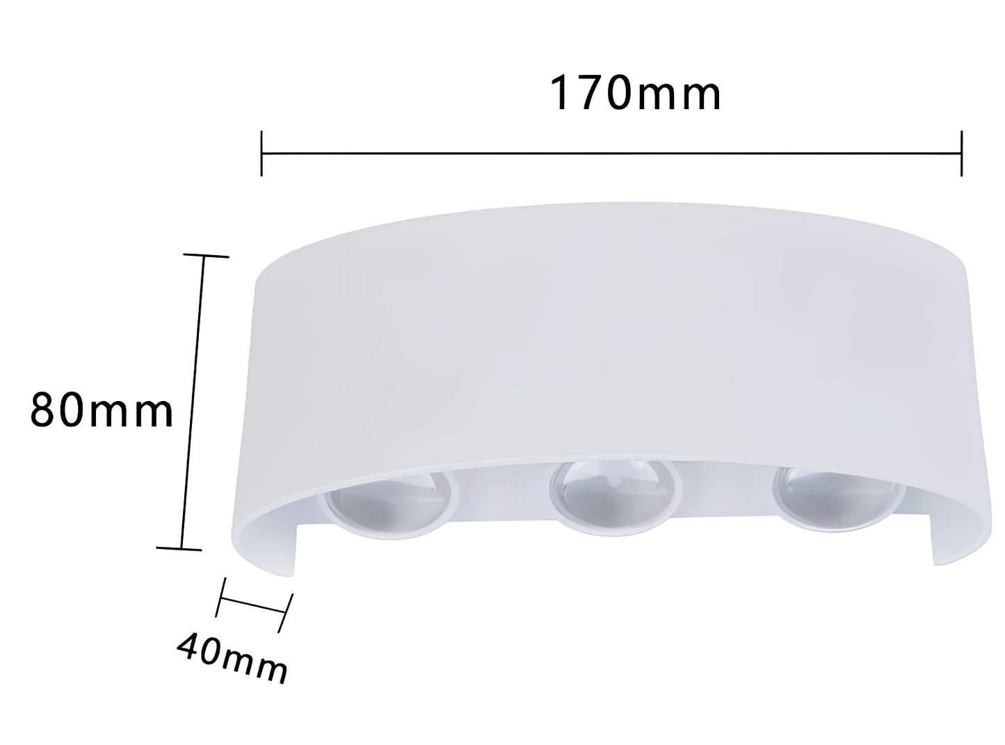 Alva – Regenfeste LED Wandlampe