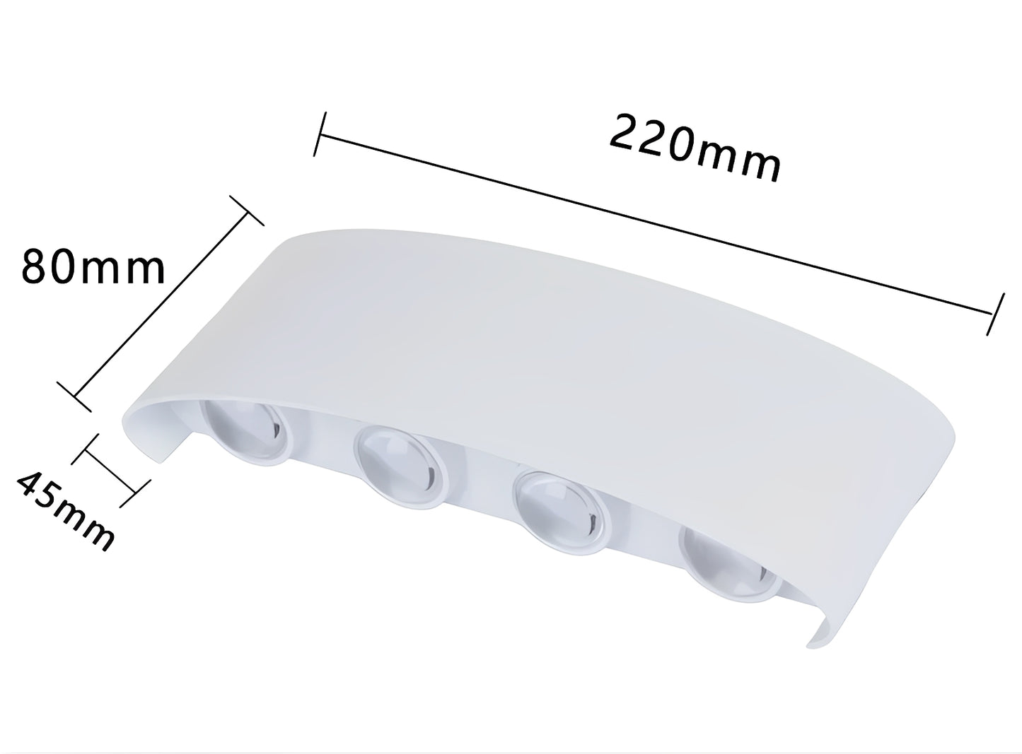 Alva – Regenfeste LED Wandlampe