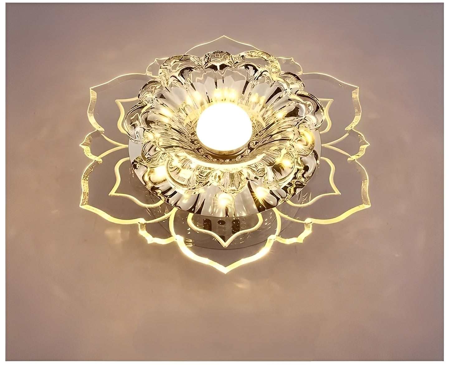 Chan – Modern Minimalistische Kristallblumen-Deckenleuchte