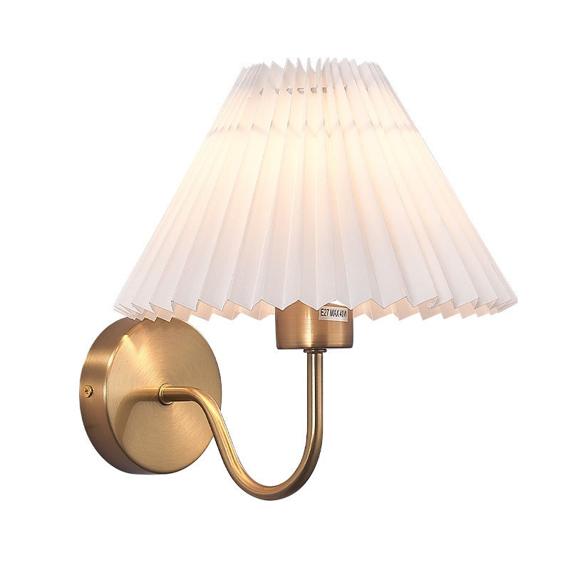 Jin – Moderne Minimalistische Plissierte Wandlampe