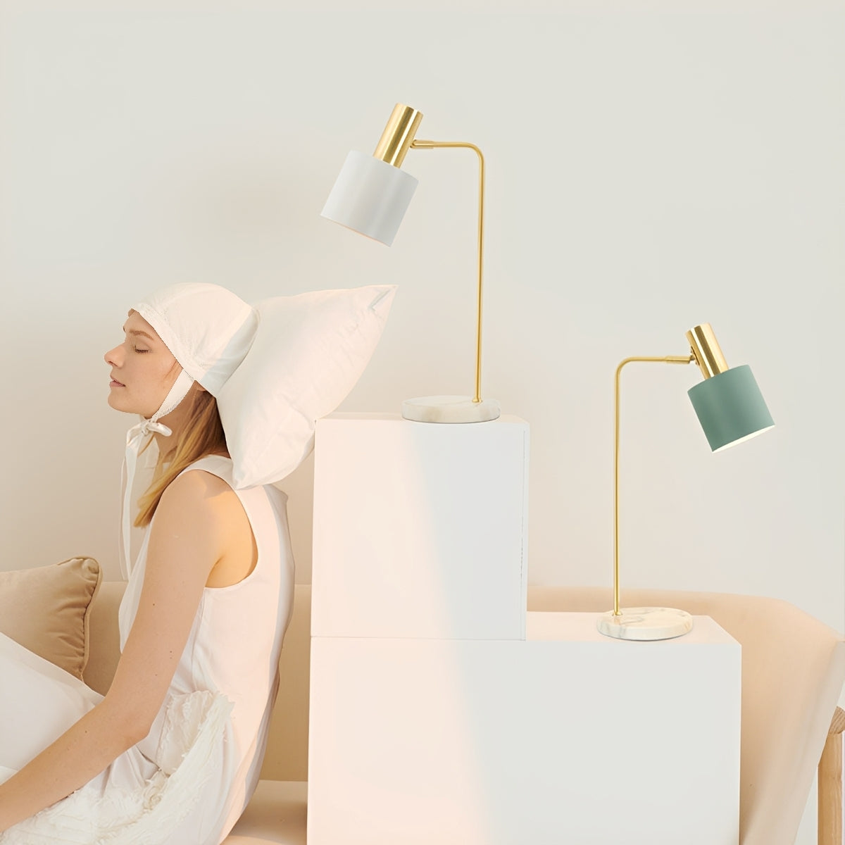 Mira – Nordic Moderne Marmor-Tischleuchte