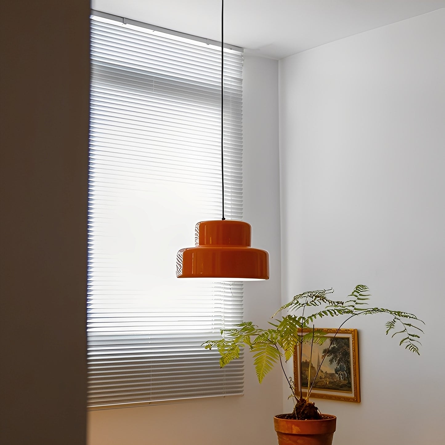 Olenya – Nordische Vintage Orange Pendelleuchte