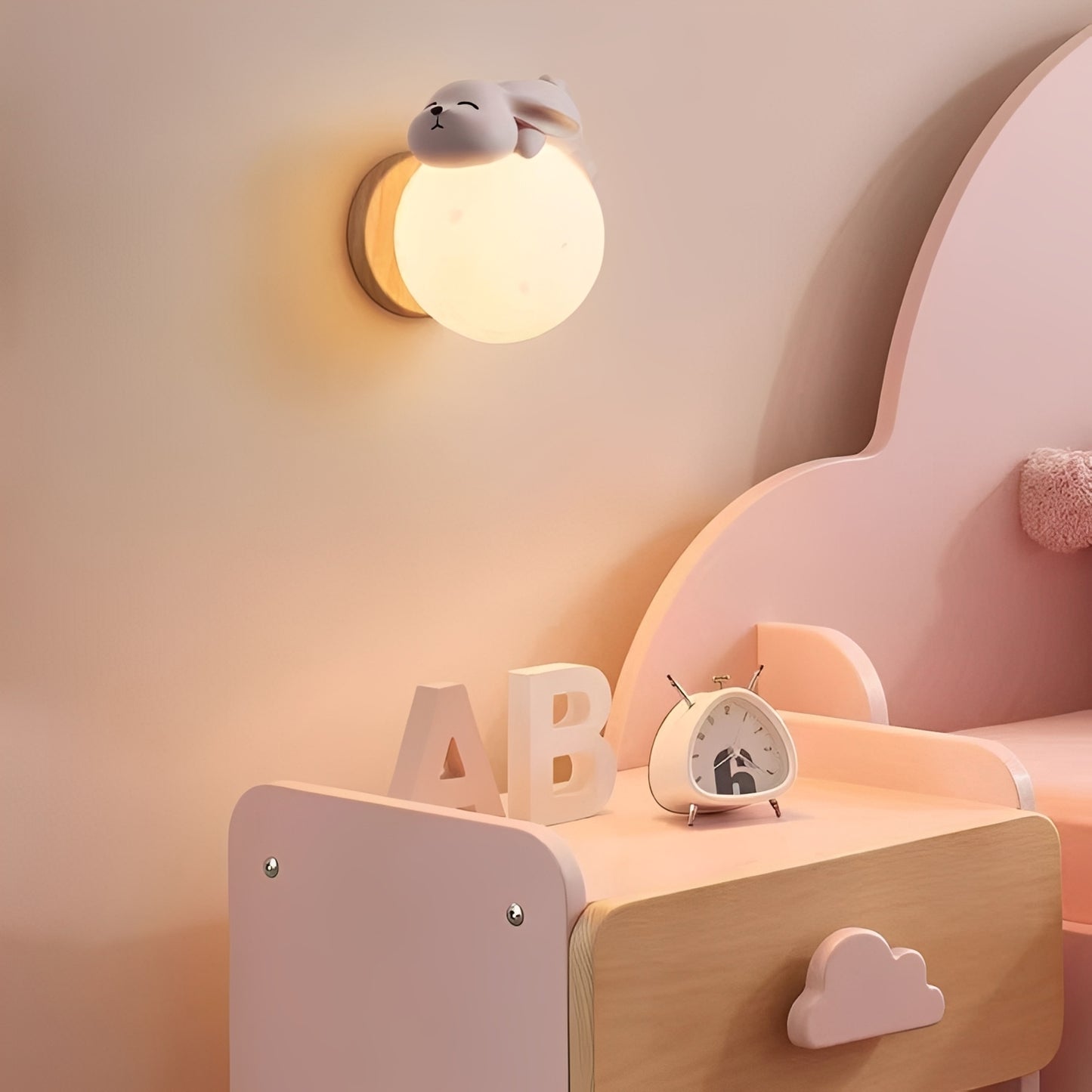 Gayle – Kreative Mond-Wandlampe