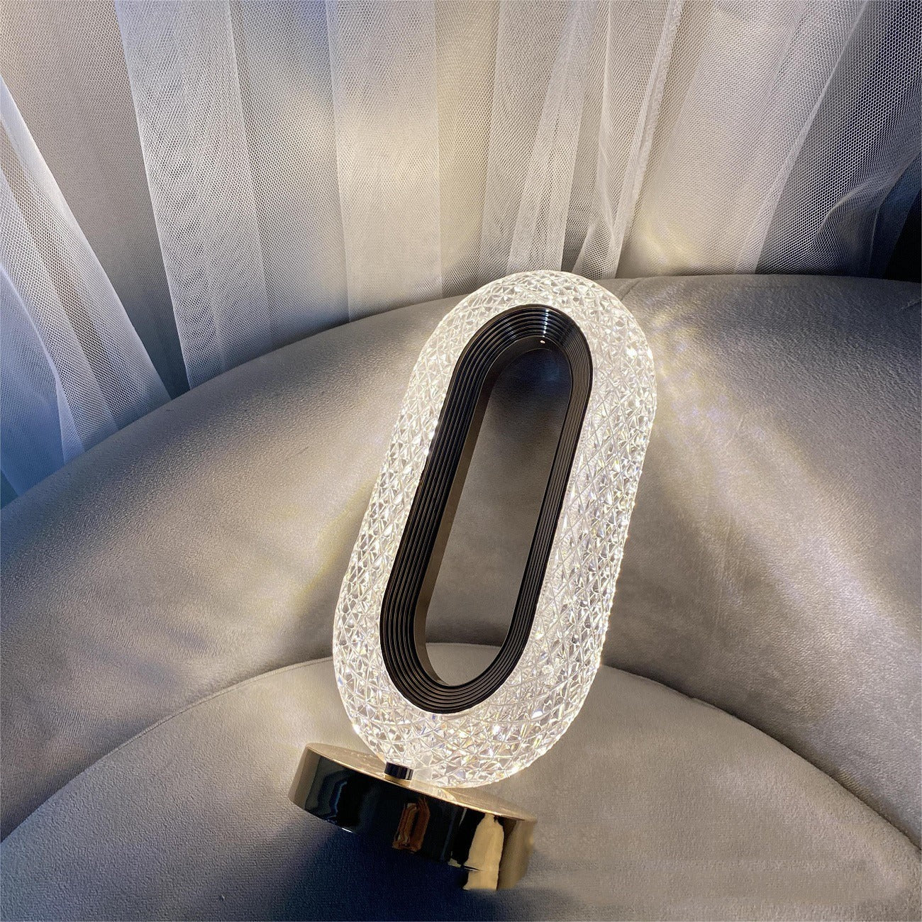 Evelyn – Elegante Kristall LED-Tischlampe