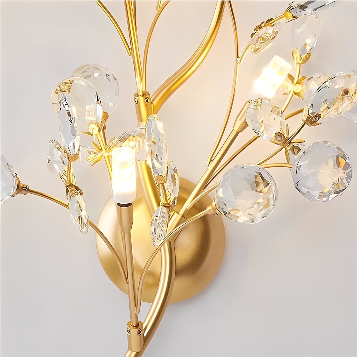 Zuko – Kristall-Wandleuchte im Zweig-Design