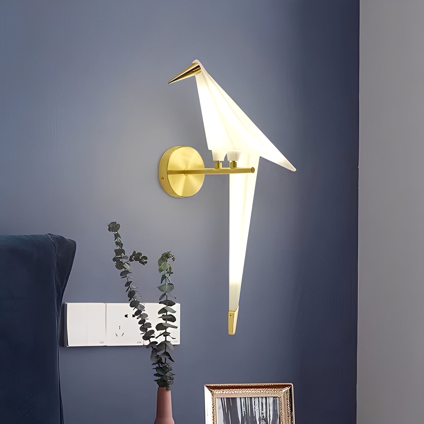Aliyah – Origami-Vogel Wandleuchte