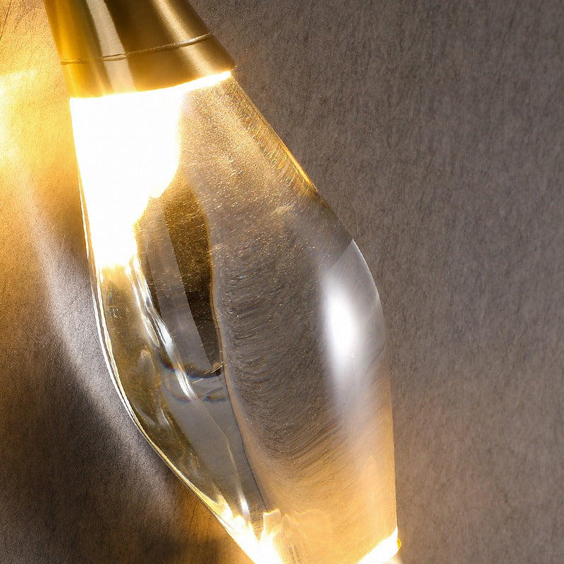 Rolly – Kupfer Kristall Wandlampe