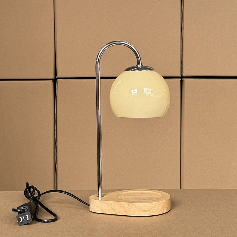 Miyu – Kreative Massivholz-Wachs-Schmelz Tischlampe