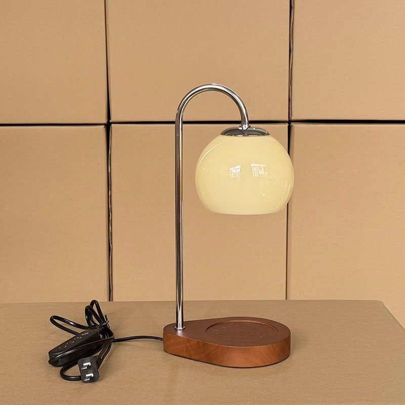 Miyu – Kreative Massivholz-Wachs-Schmelz Tischlampe