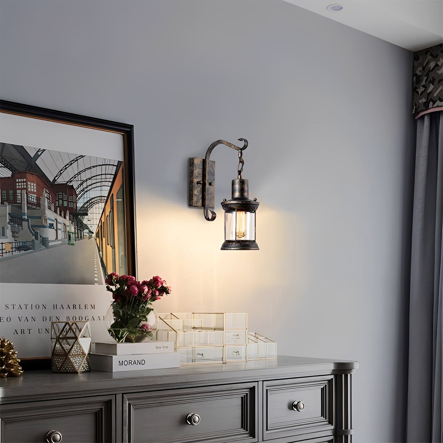 Lukas – Wandlampe im Retro-Industriestil