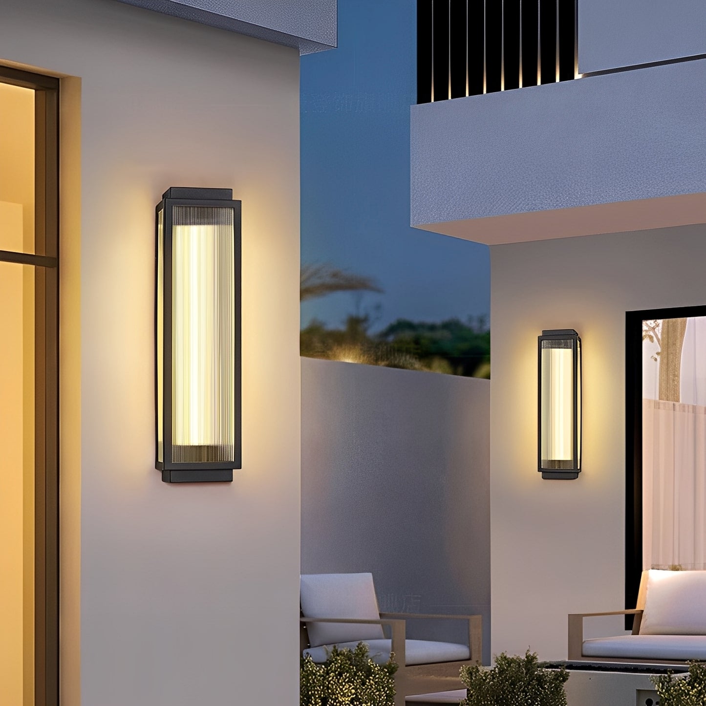 Yara – Outdoor-Wandleuchte aus Edelstahl