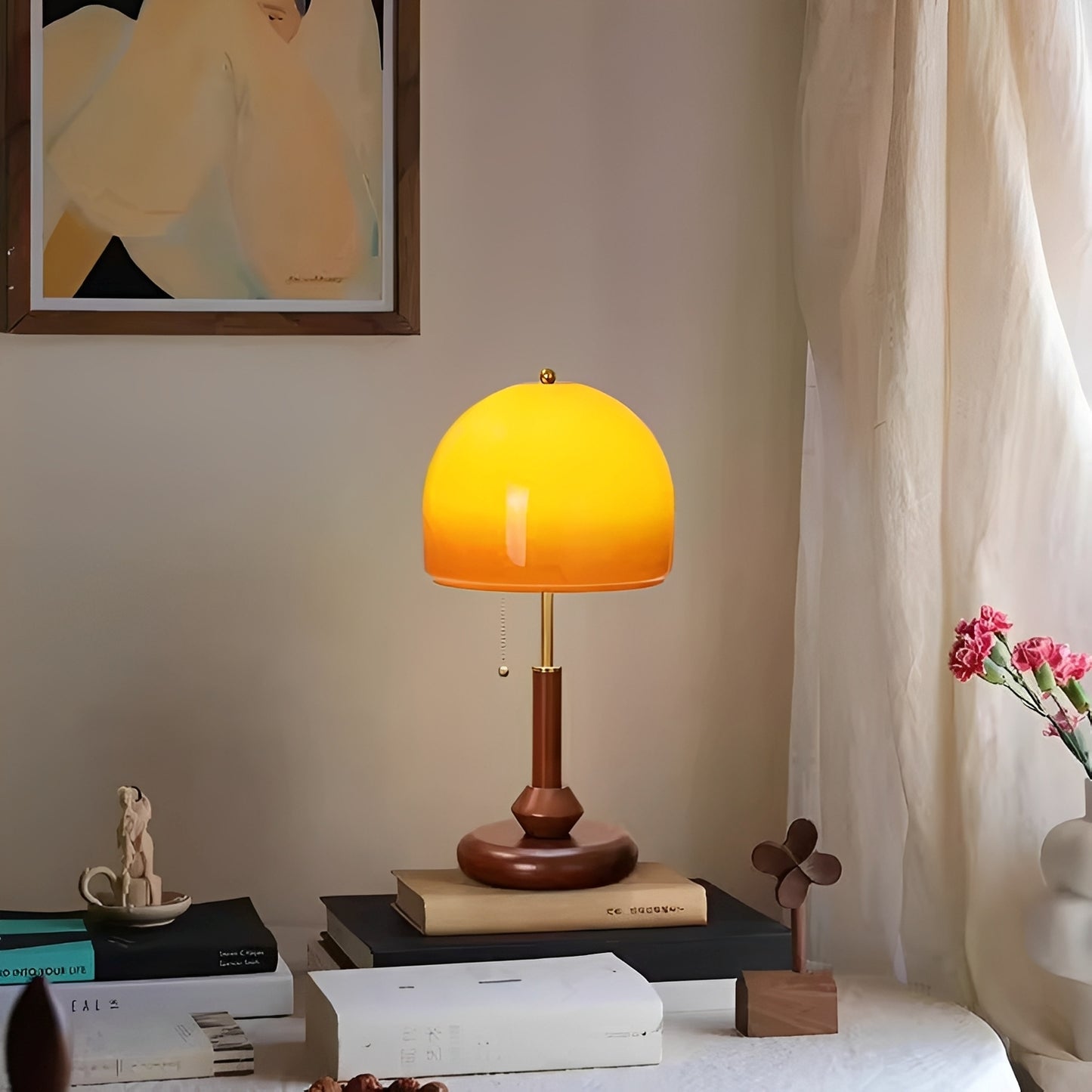 Nori – Vintage Tischlampe im französischen Stil