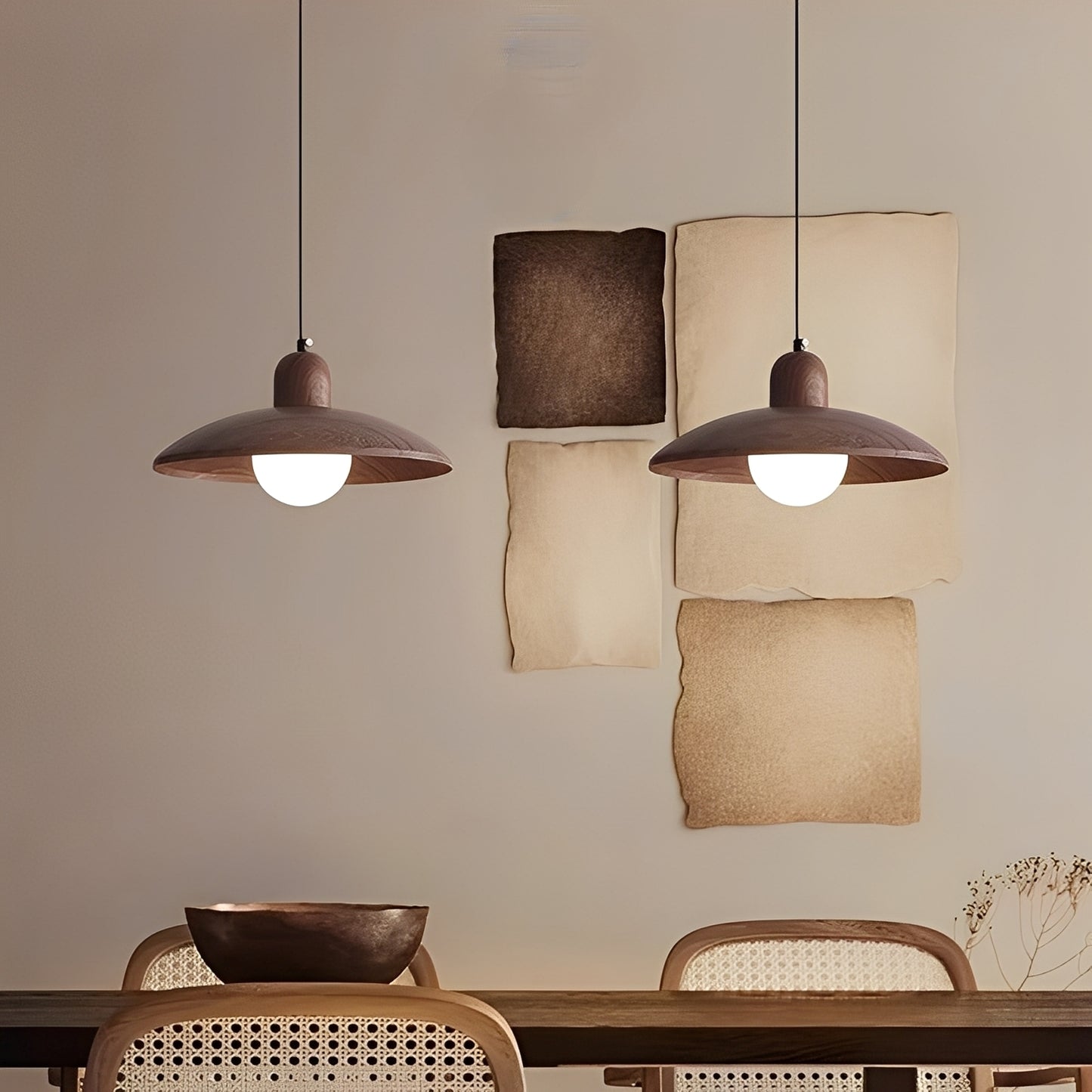 Ritta – Pendelleuchte aus Travertin im Retro-Stil