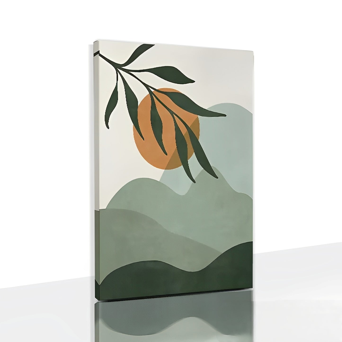 Verdura – Minimalistisches Naturposter in Grüntönen für moderne Wandgestaltung