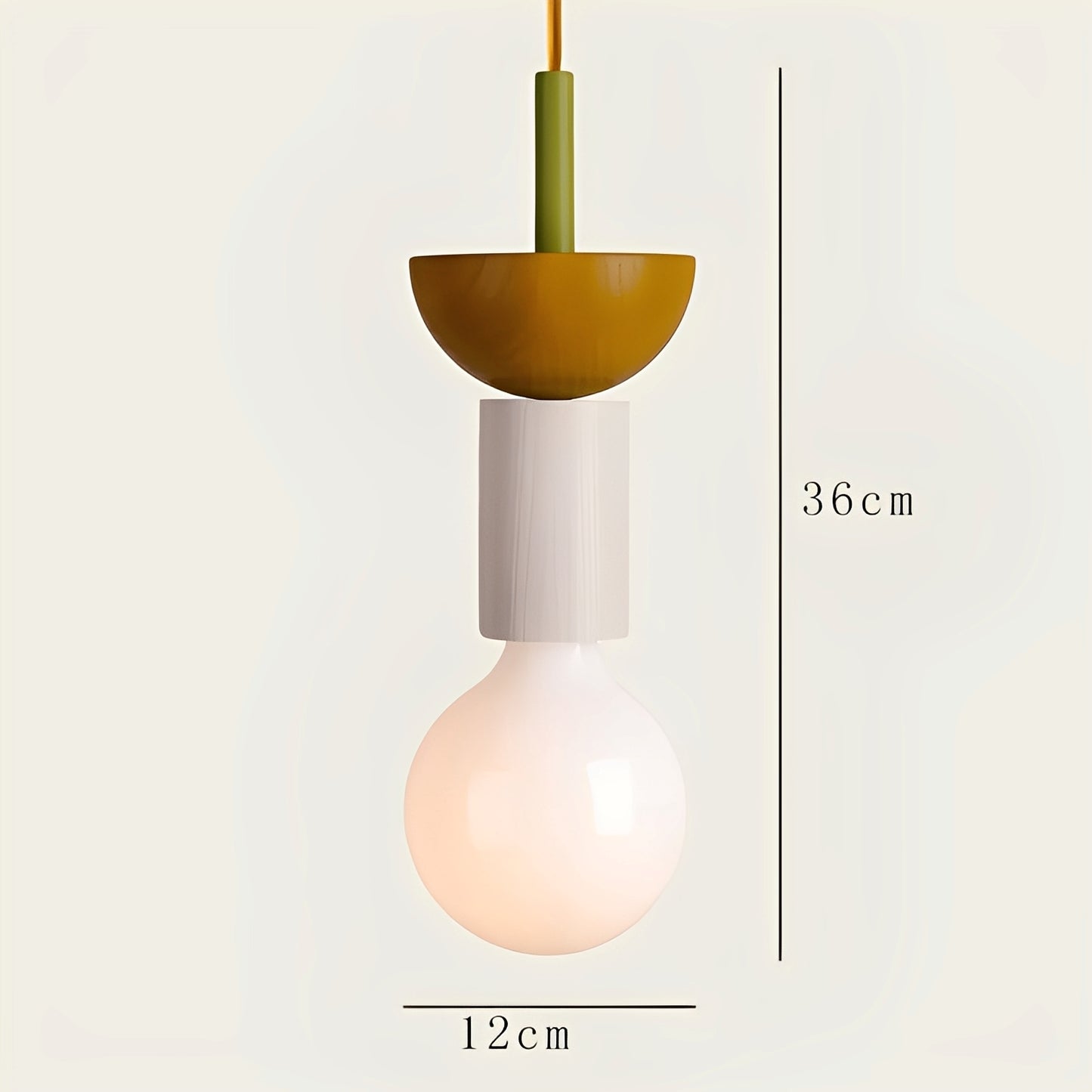 Tsubaki – Bunte Geometrische Holz-Pendelleuchte