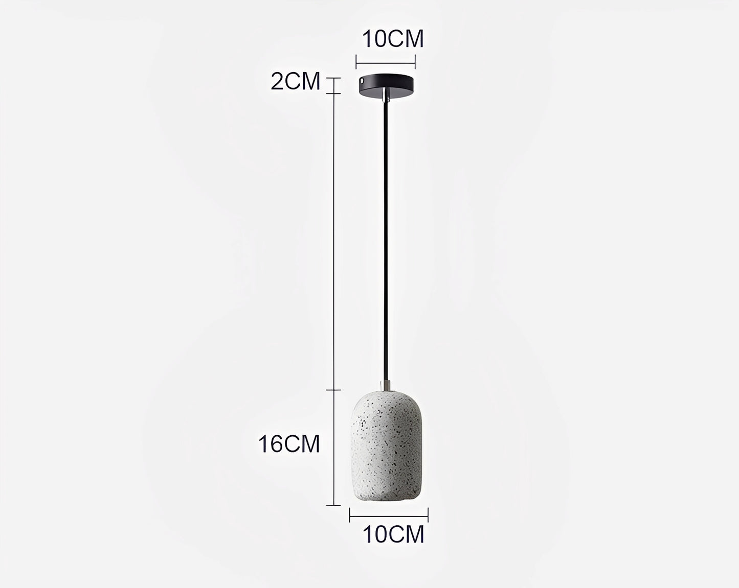 Kjell – Industrielle Beton-Pendelleuchte