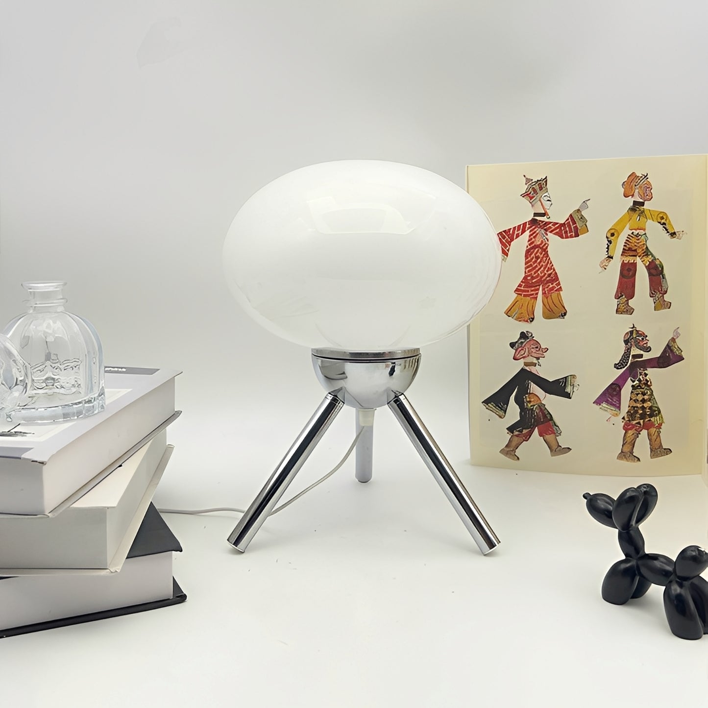 Elina – Dreieck Baumwolllicht Tischlampe