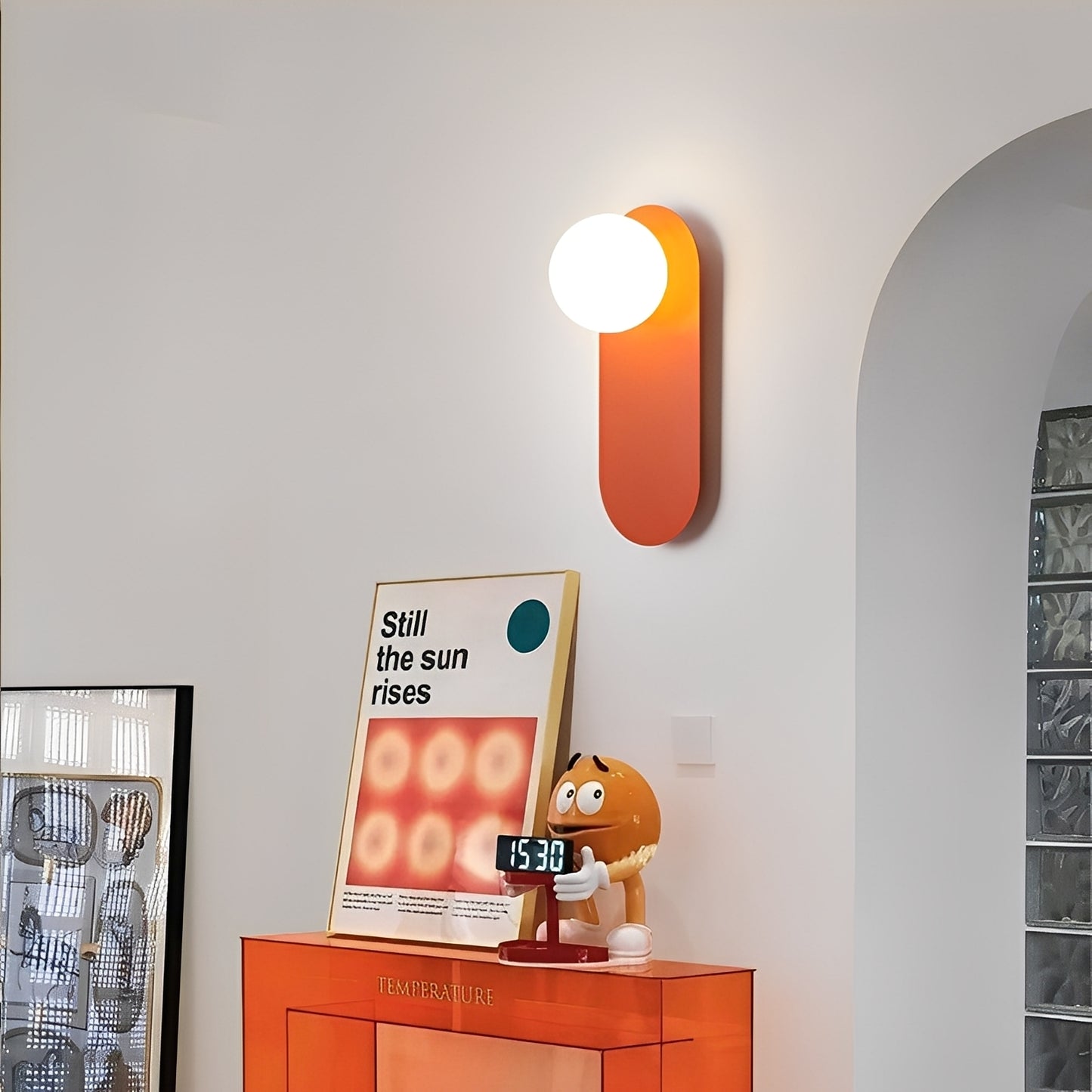 Lucie – Ovale Wandlampe