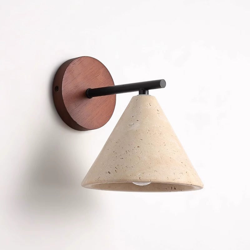 Tavio – Travertin Wabi-Sabi Wandleuchte