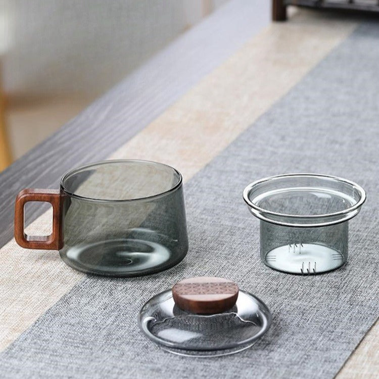 Leandro – Moderne Borosilikatglas-Tasse