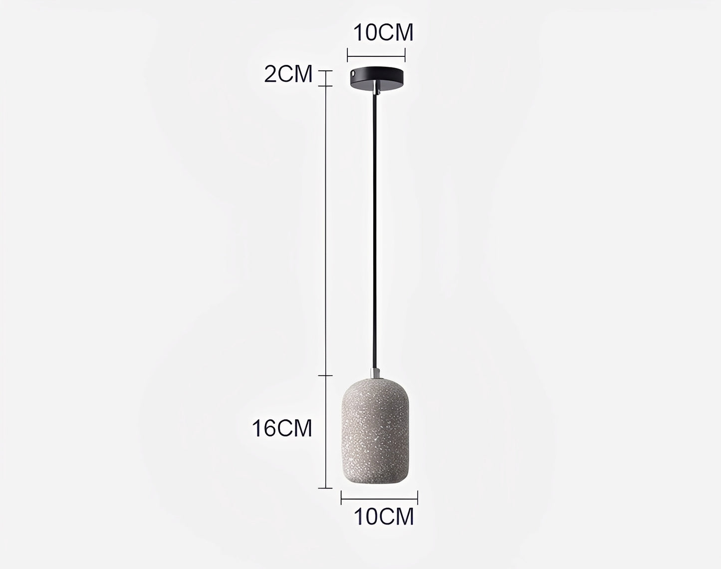 Kjell – Industrielle Beton-Pendelleuchte