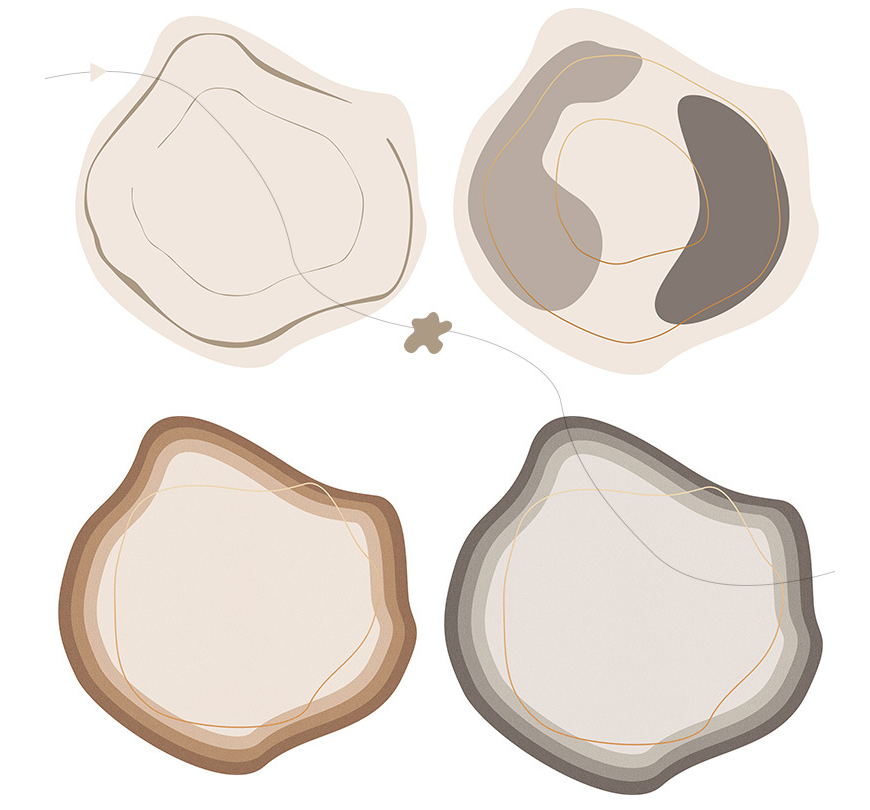 Ivara – Geometrischer Plüschteppich