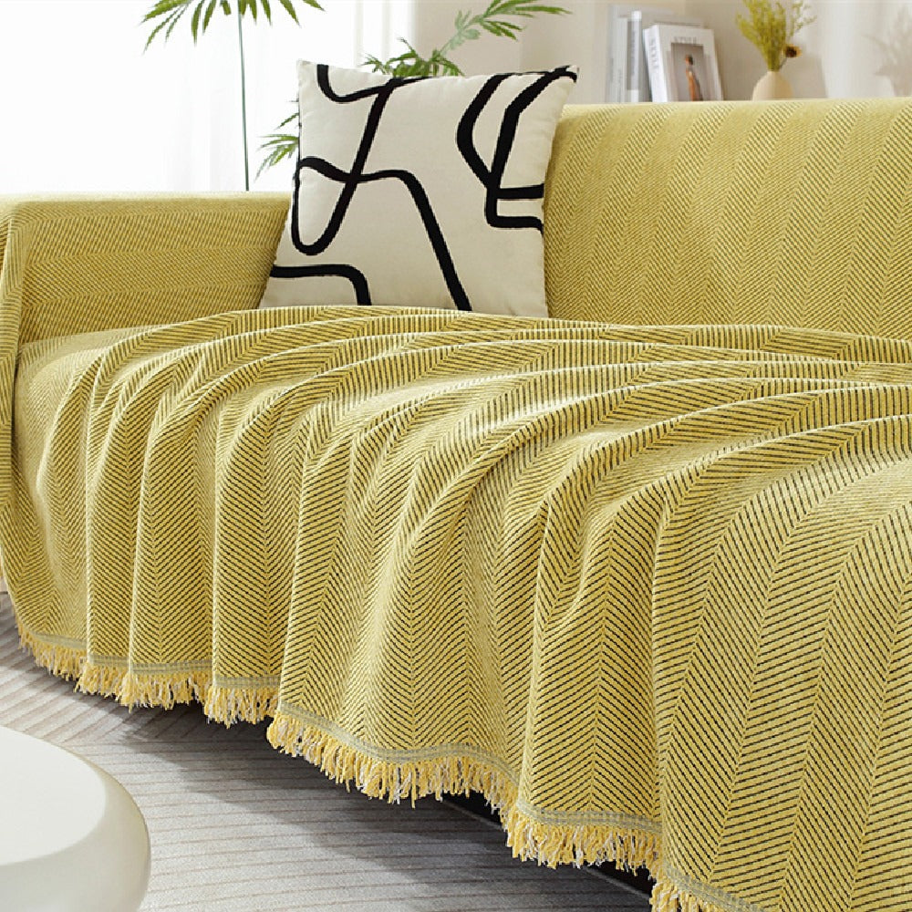 Nayla – Chenille Sofaüberwurf