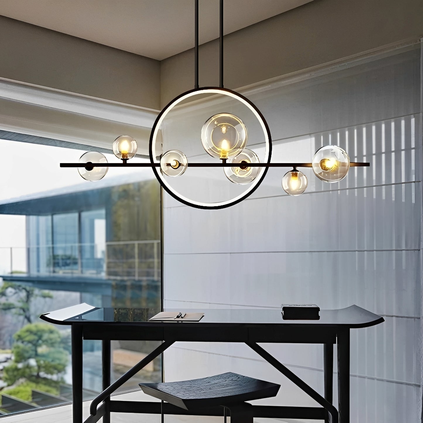 Luneo – Postmoderne Glas-Pendelleuchte