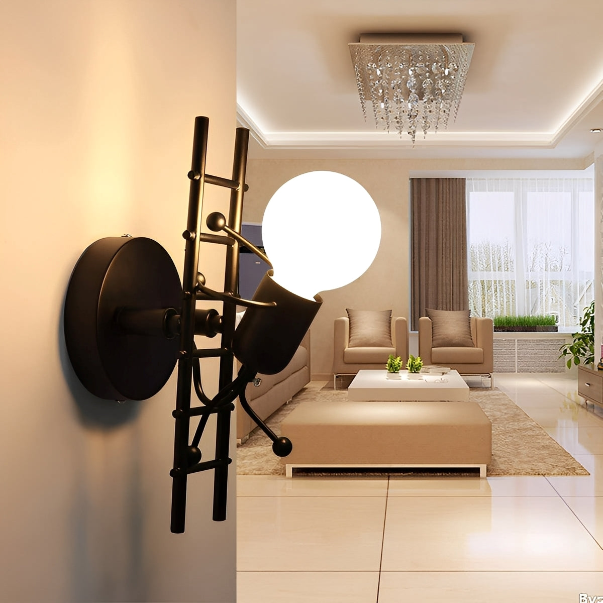 Nerio – Moderne Treppenform Wandleuchte