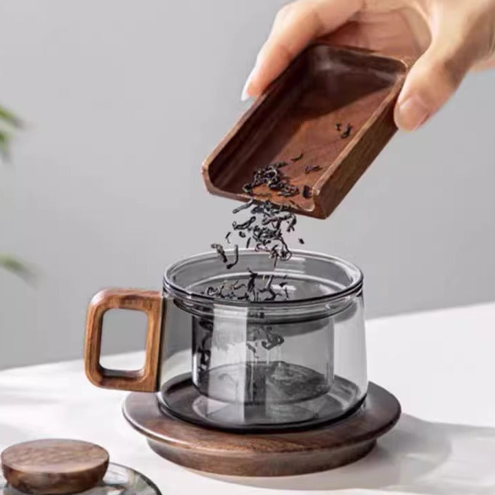 Leandro – Moderne Borosilikatglas-Tasse