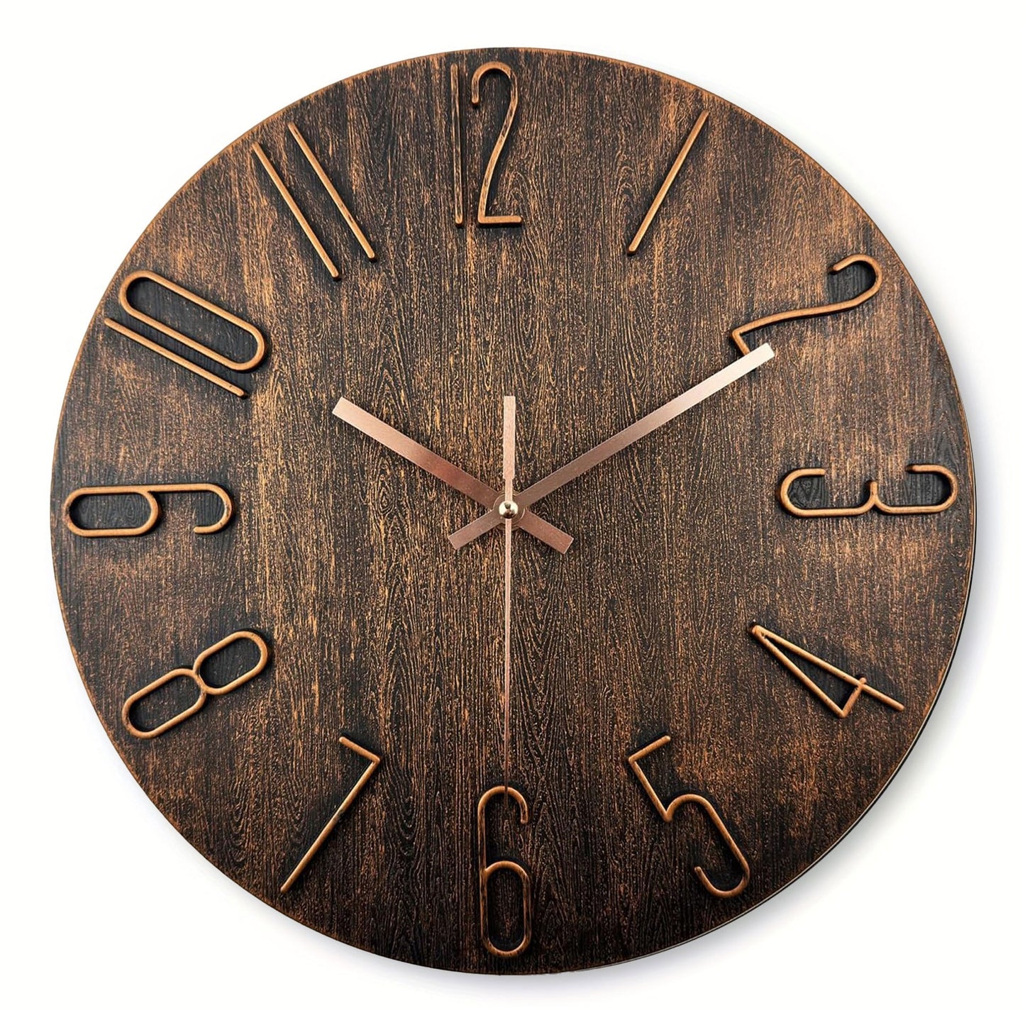 Rustom – 12-Zoll Wanduhr für Wohnzimmer