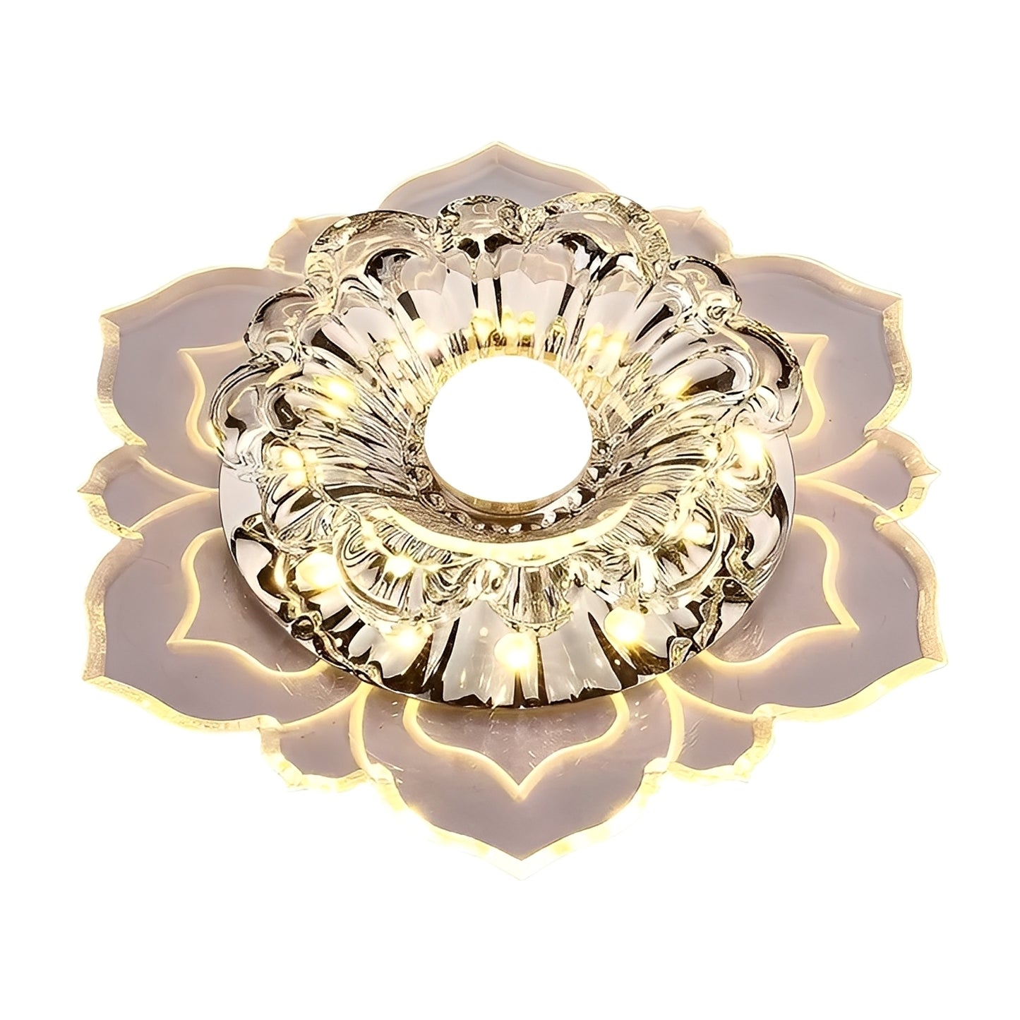 Chan – Modern Minimalistische Kristallblumen-Deckenleuchte