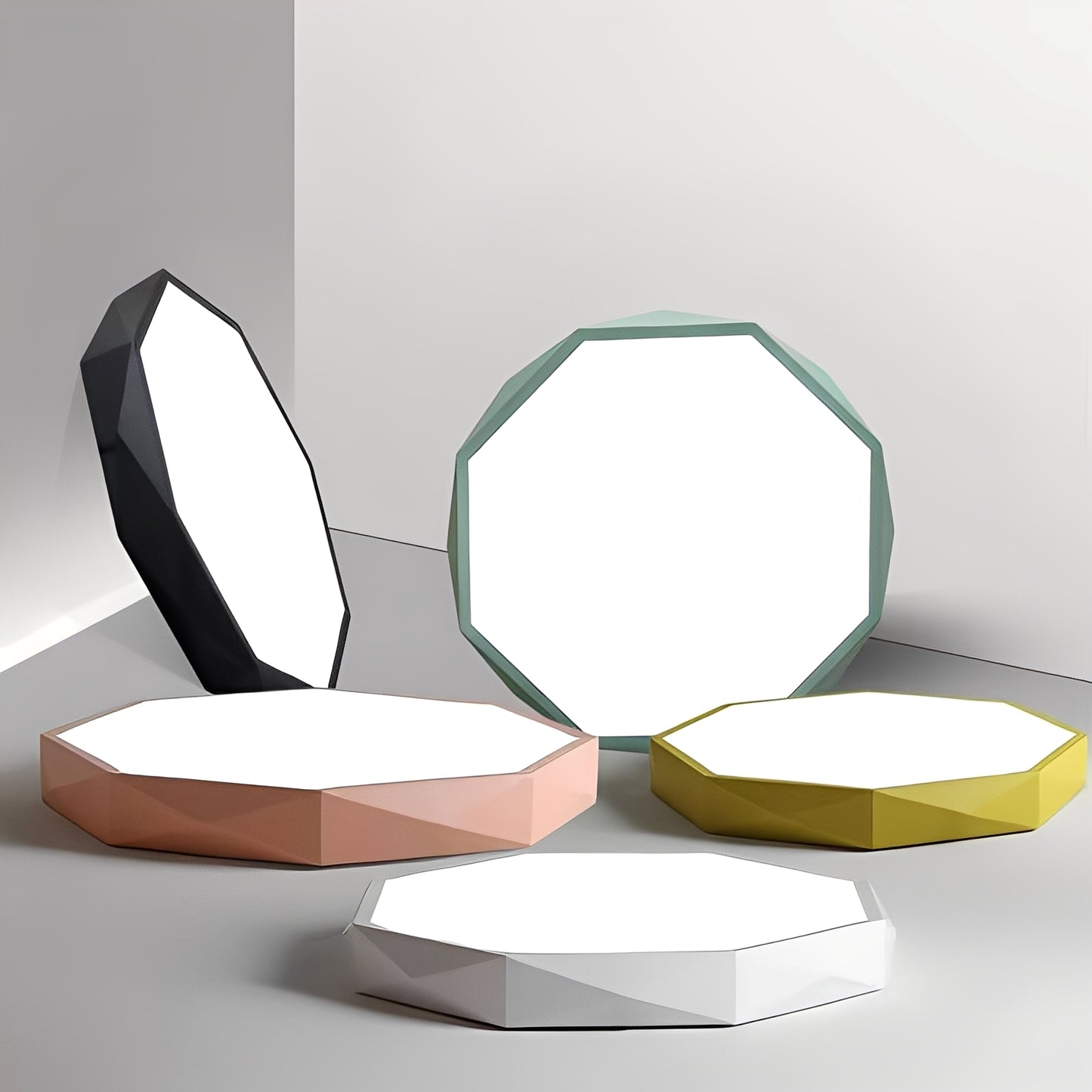 Marcial – Macaron LED Deckenlampe im Muschel-Polygon-Design