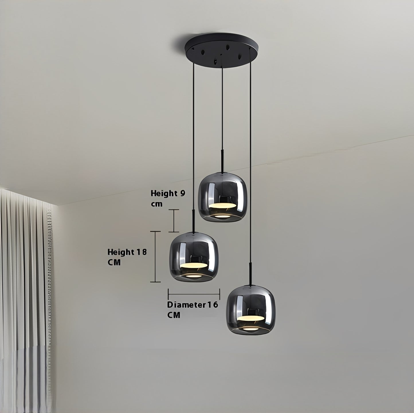 Marco – Italienische Glas-Deckenleuchte