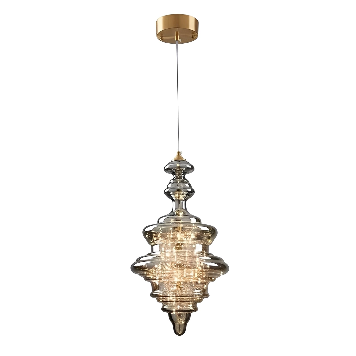 Arian – Antiker Messing Glas Kronleuchter
