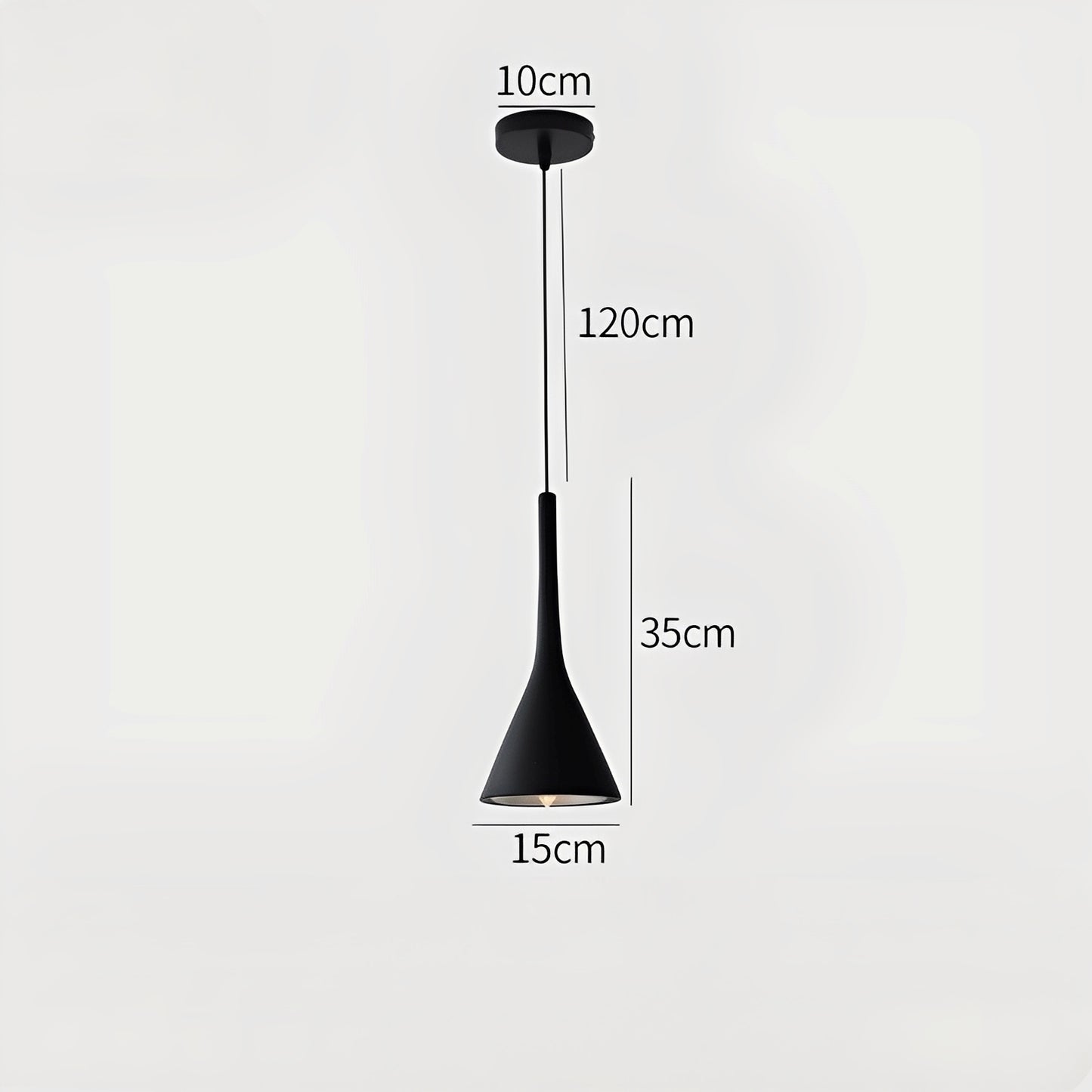 Arashi – Moderne Aluminium-Horn-Hängelampe