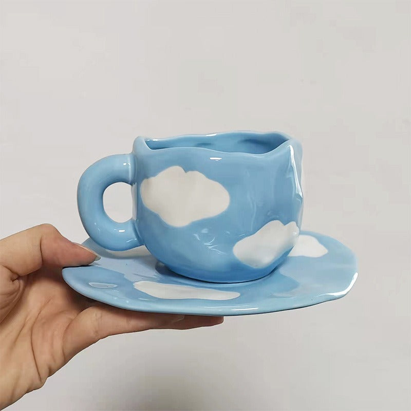 Arielle – Retro Herz Hand Pinch Kaffeetasse
