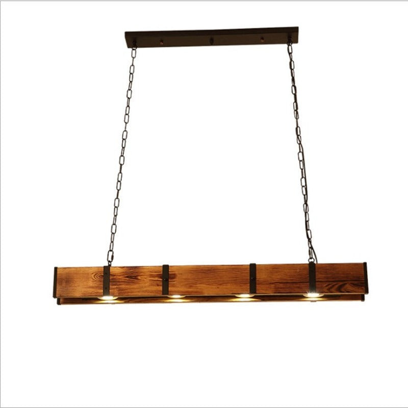 Bruno – Retro Industrielle Holz-Pendelleuchte