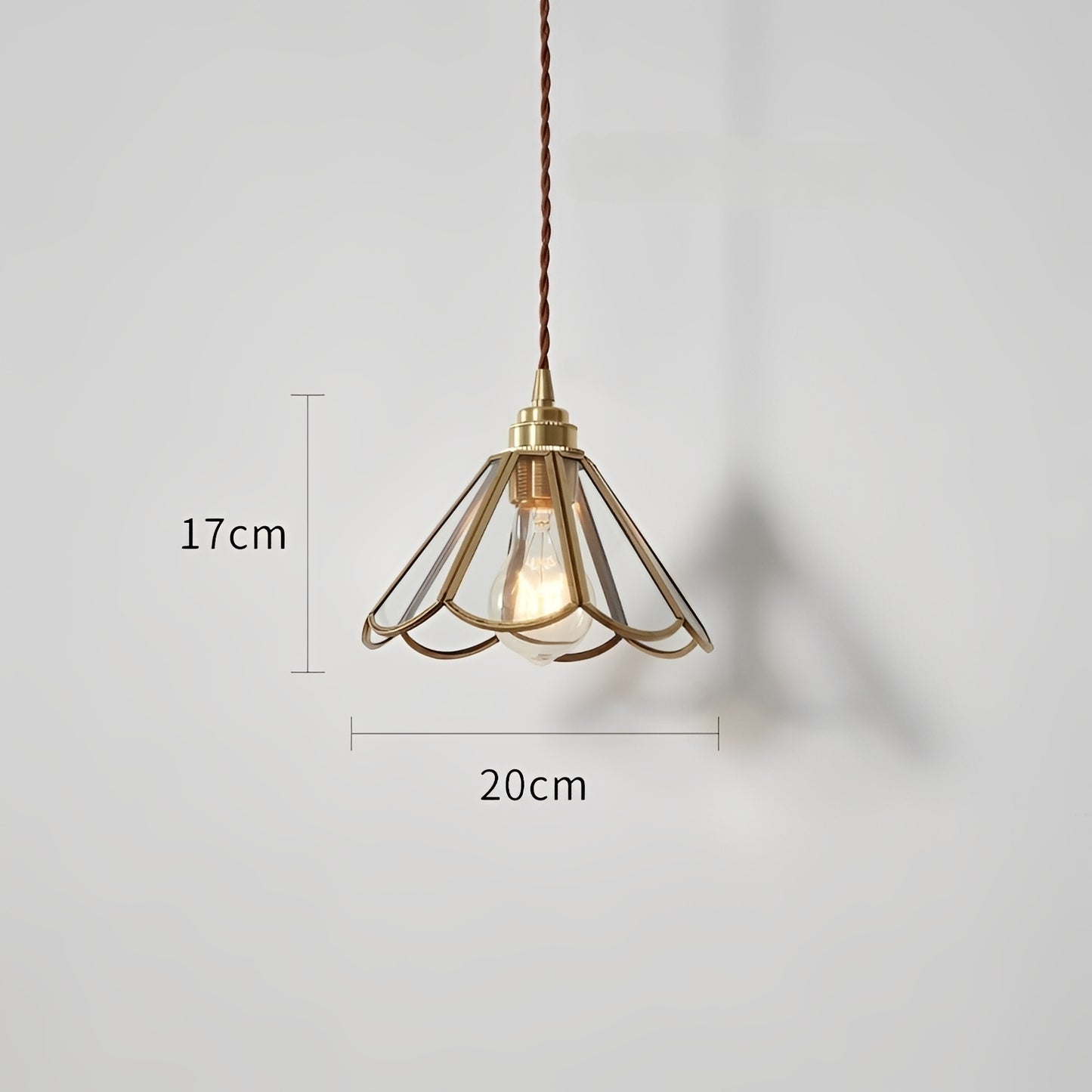 Kohana – Japanische Retro Messing Pendelleuchte