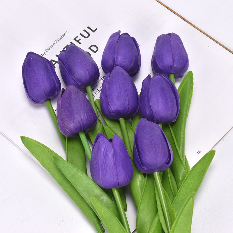 Talia – Mini-Tulpen aus PU als künstliche Dekoblumen