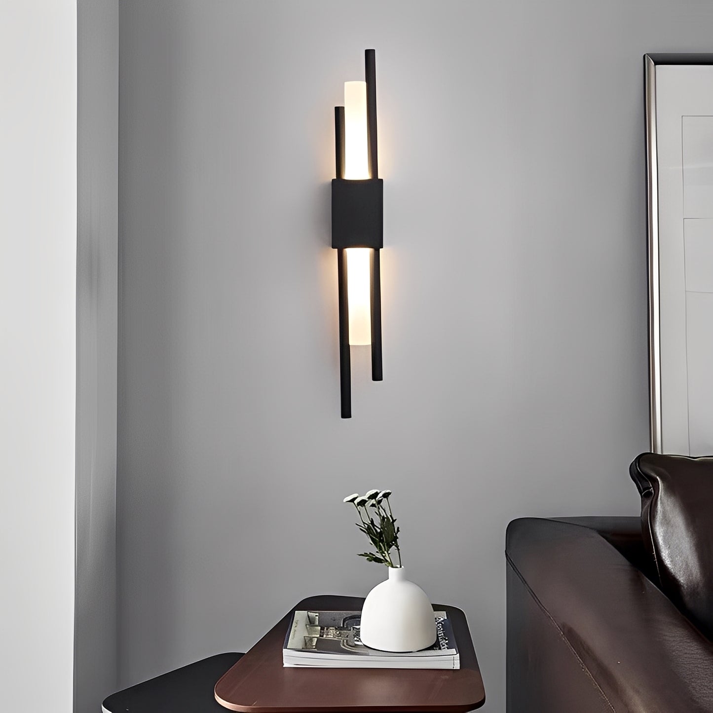 Elena – Kupfer Wandlampe mit Schirm