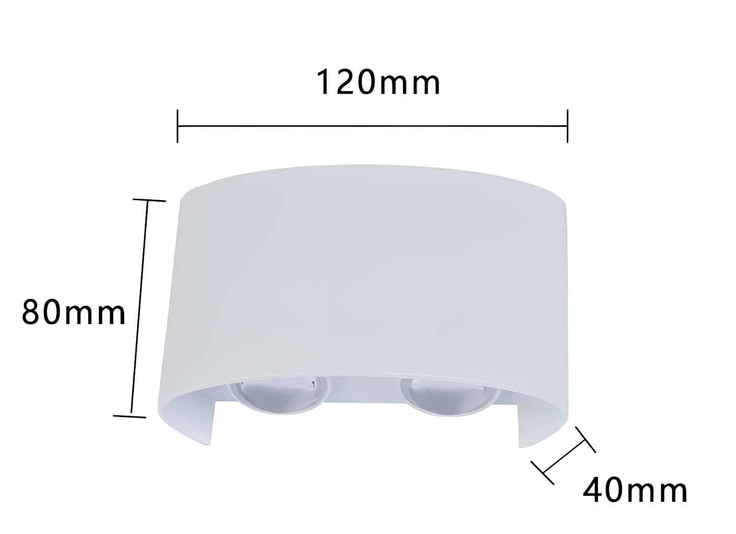 Alva – Regenfeste LED Wandlampe
