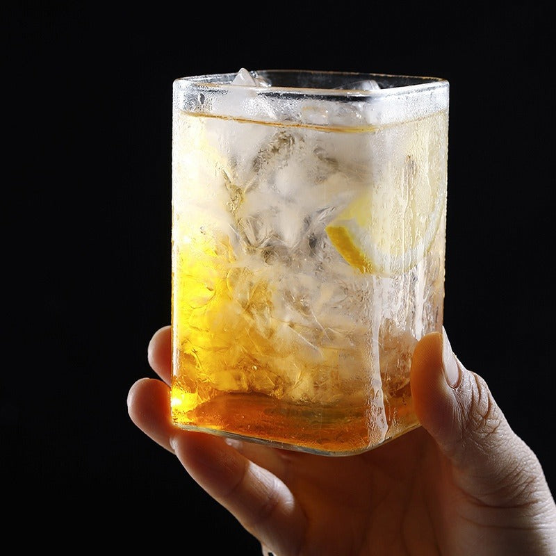 Jacob – Leichtes Quadrat‑Bubble Saft‑Cocktailglas