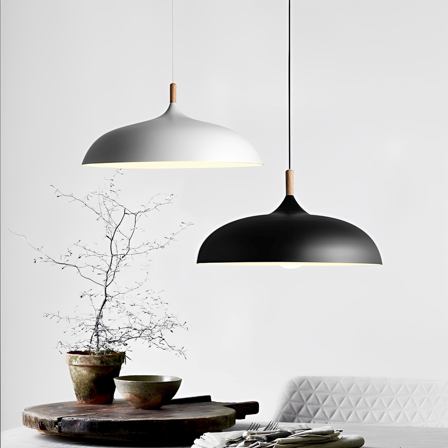 Emil – Macaron-Kronleuchte aus Aluminium