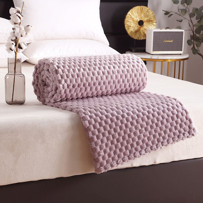Bianca – Multifunktionale Flanell-Decke in Uni