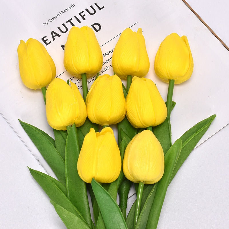 Talia – Mini-Tulpen aus PU als künstliche Dekoblumen